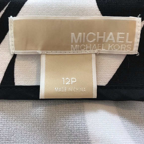 EUC Michael Kors skirt. Black and white/ form-fitting. Never worn. Size 12P. - Picture 5 of 13